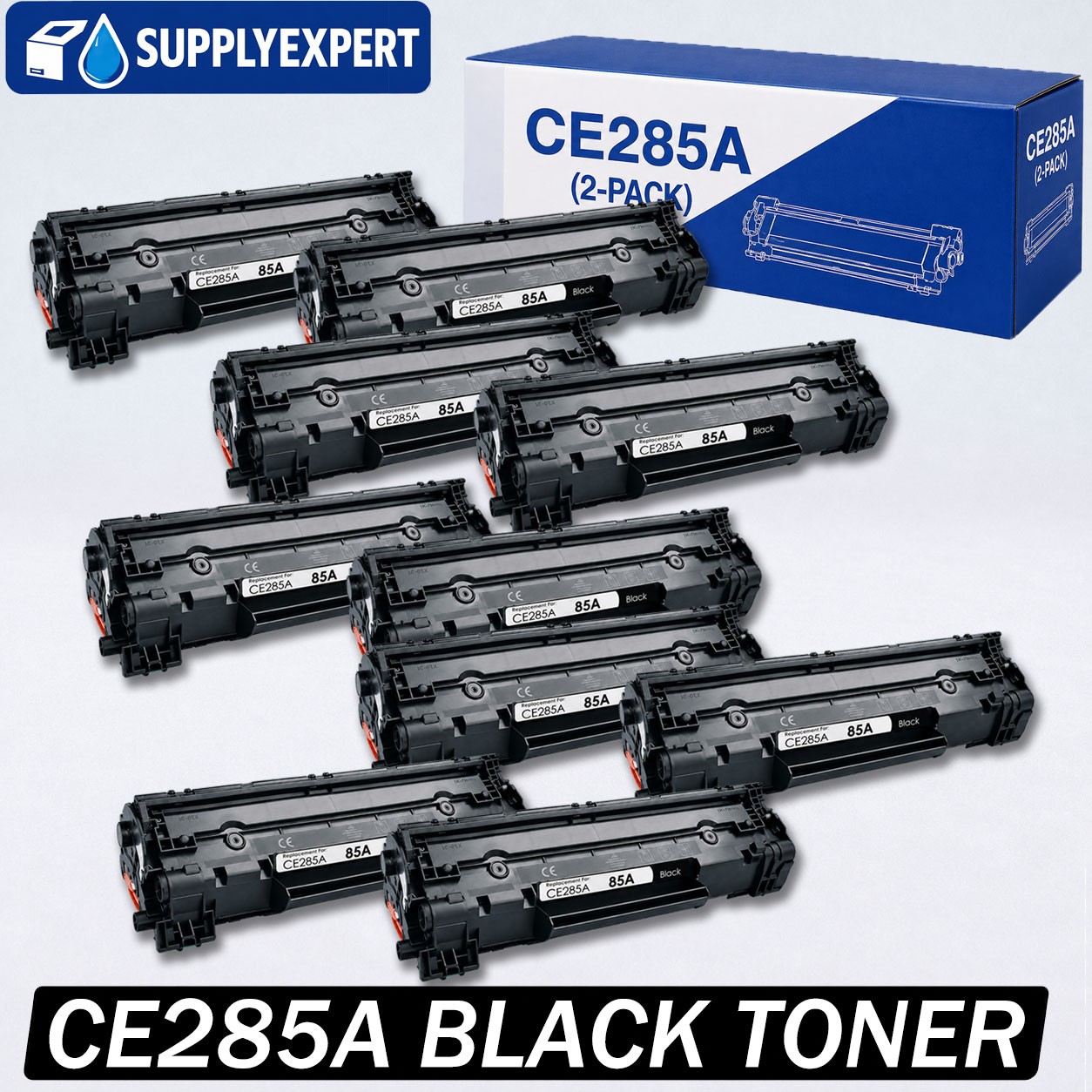 10X CE285A Toner Cartridge For HP 85A Laserjet P1100 P1102 P1102W M1217nfw M1130