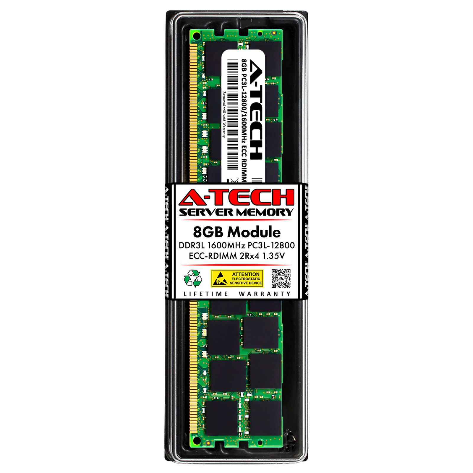 8GB DDR3 PC3-12800R ECC RDIMM Replacement for Cisco UCS-MR-1X082RY-A= Memory RAM
