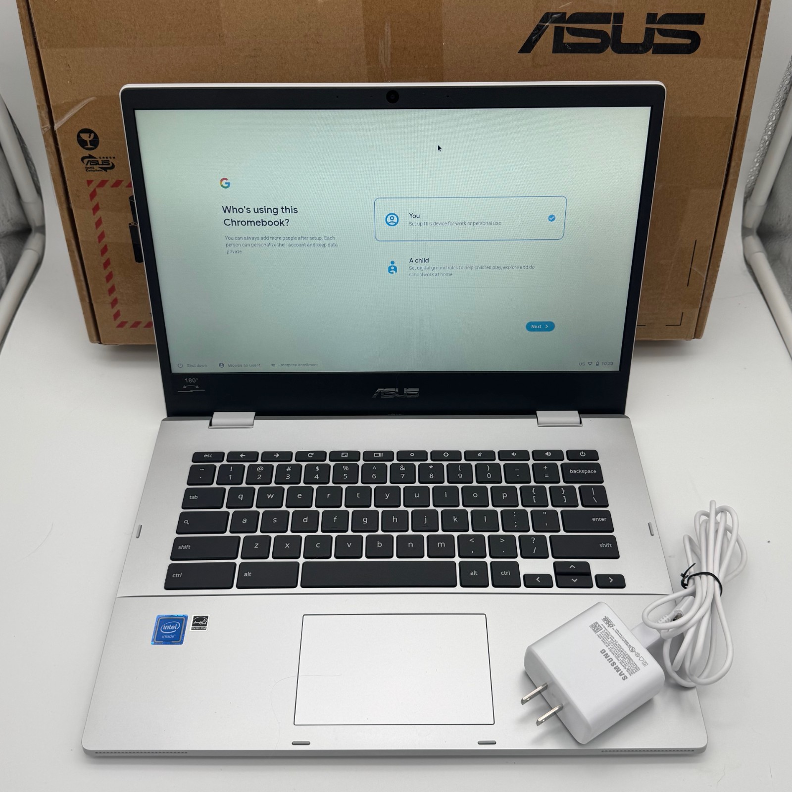 Asus Chromebook CX1 14" Intel Celeron N3350 4GB 64GB CX1400CNA-DS44