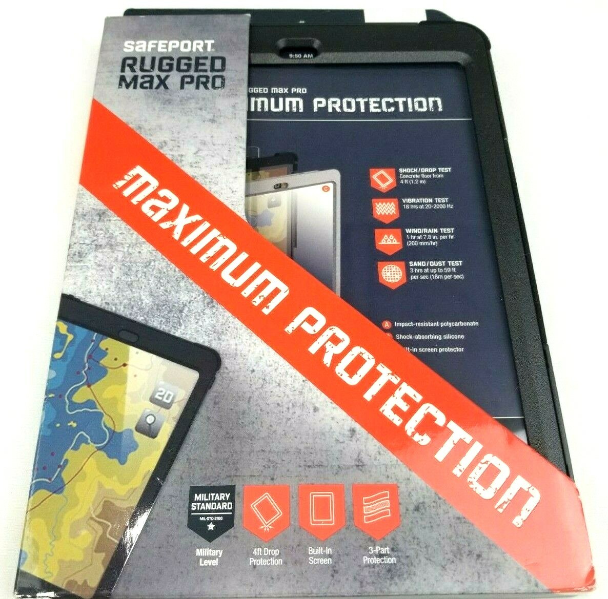 Targus Safeport Rugged Max Pro Military Grade Black Case  for  iPad Air     