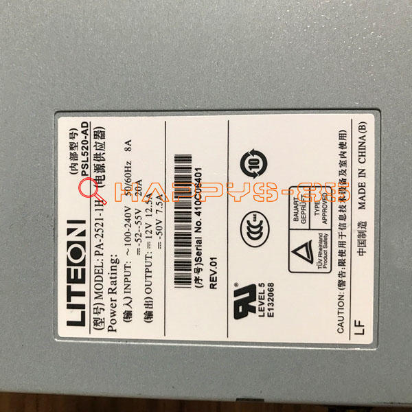 1PC Used LITEON For S5500 5120 switch POE power supply PA-2521-1H PSL520-AD