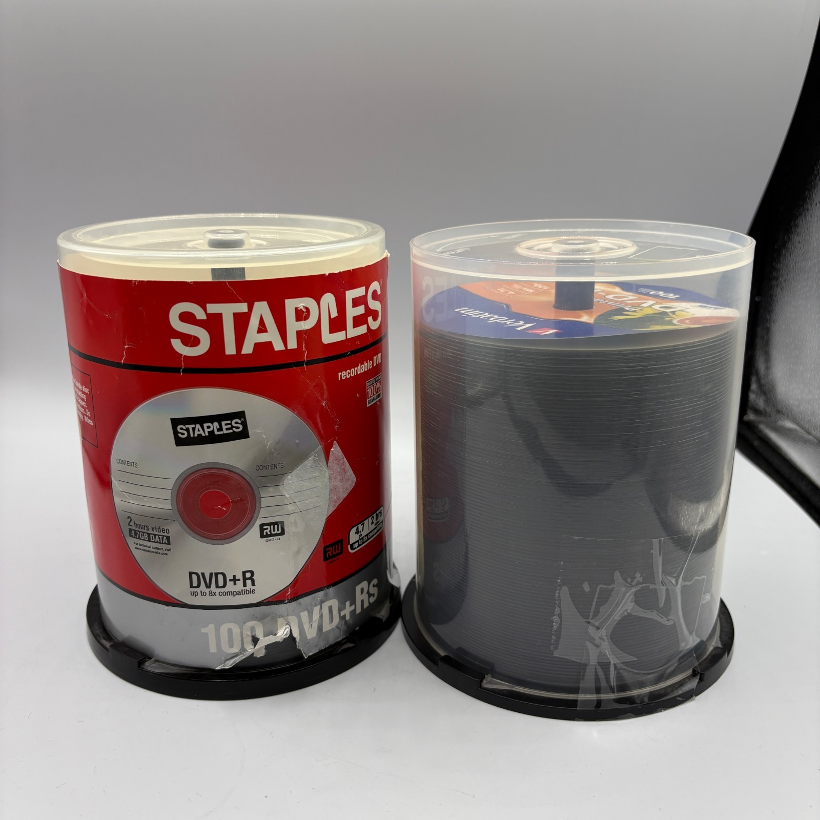 Lot of 150+ Verbatim Staples DVD-R 16X 4.7GB 120 Min Spindle
