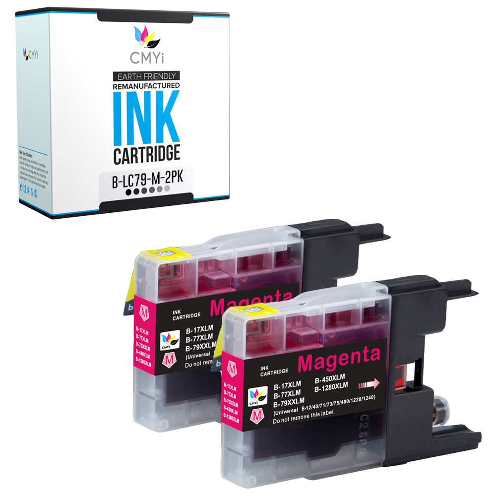 CMYi 2-Pack Compatible LC79M Ink Cartridges fits Brother MFC-J6510DW J6910DW