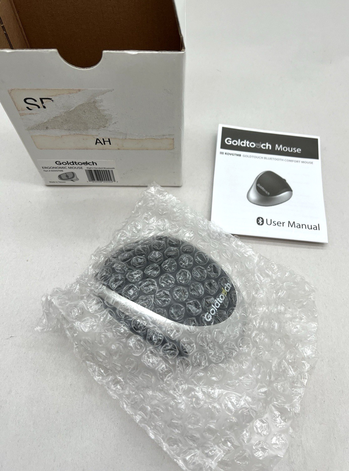Goldtouch RIGHT-Handed Comfort MOUSE Wireless Bluetooth KOV-GTM-B Black/Silver