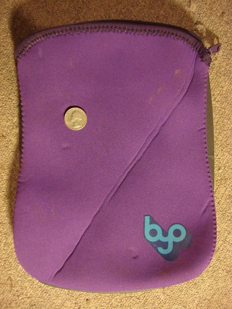 BYO Go Go Network sleeve 10" purple tablet case Neoprene bag protector zipper