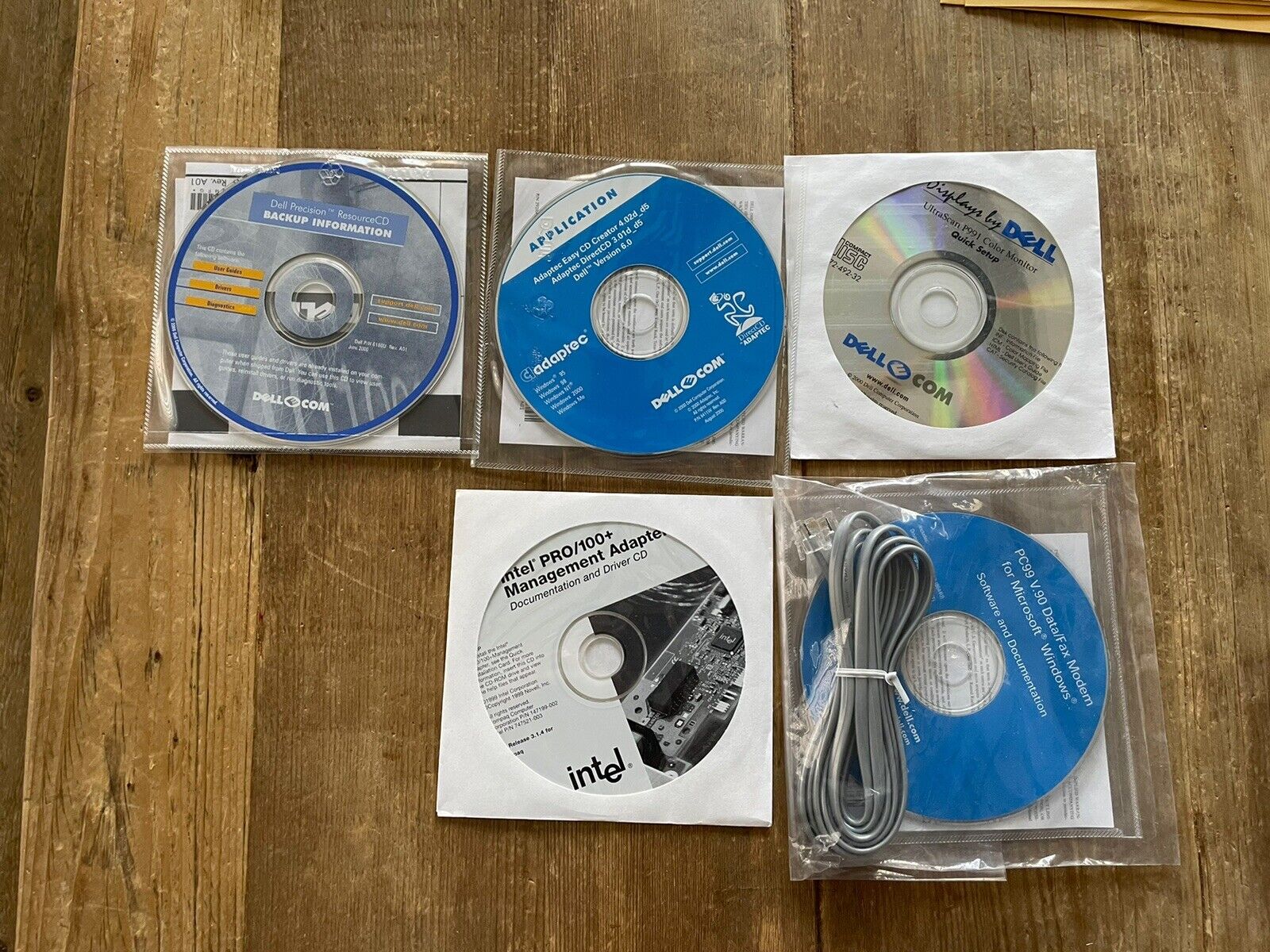 LARGE Dell Intel Lot NOS  -  Software CD Roms - Vintage 4 NOS 1 Open