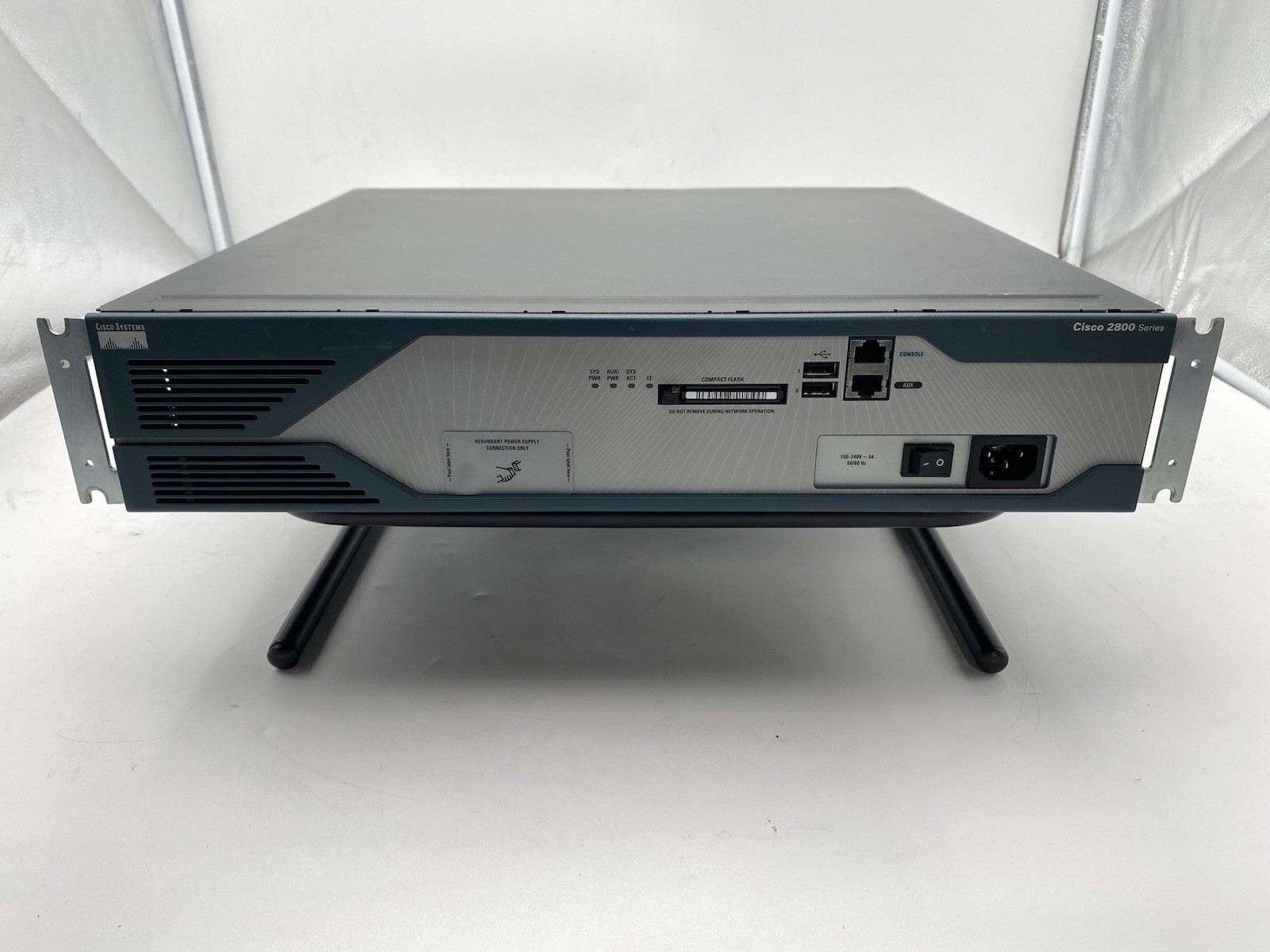 Cisco 2800 2821 Integrated Services Network Router w/ Modules & Compact Flash