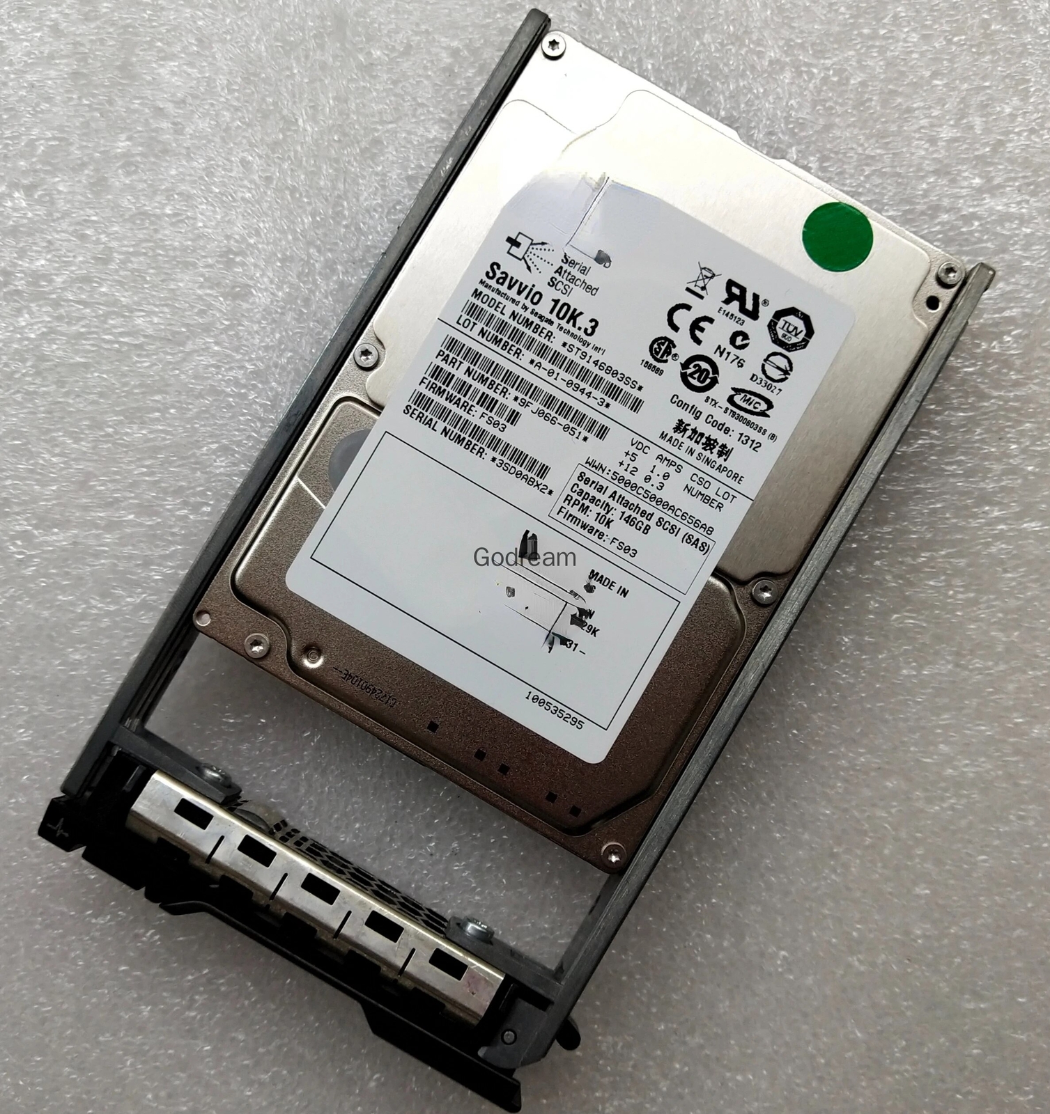 For Dell 146G 10K 6G 2.5-inch SAS hard disk X829K X160K X143K C722T CM318