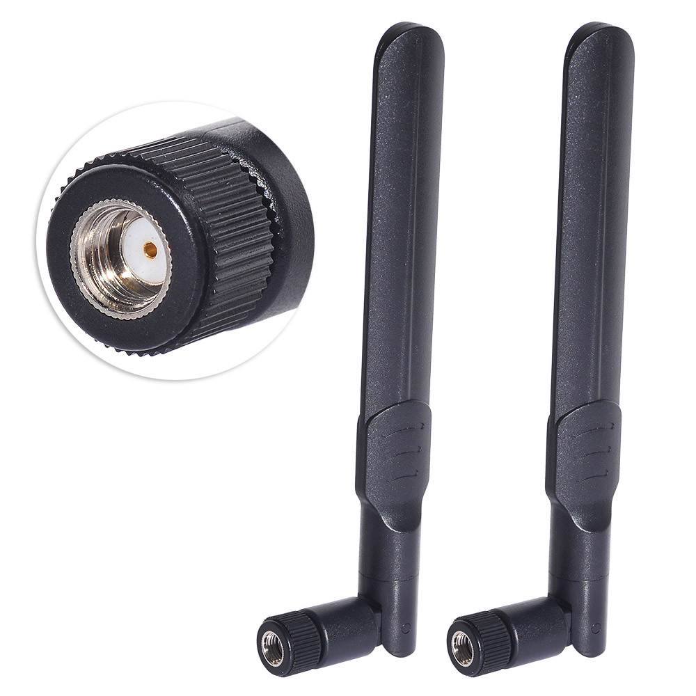 2pcs Bingfu Dual Band WiFi 2.4GHz 5GHz 5.8GHz 8dBi MIMO RP-SMA Male Antenna