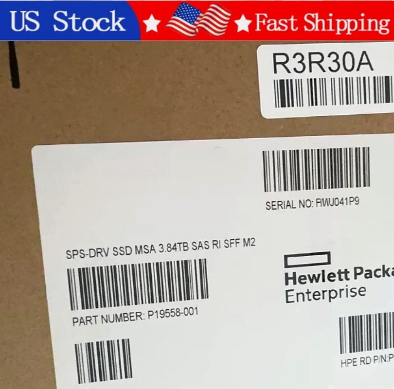 1PCS New HPE R3R30A P19558-001 3.84TB SAS 12G RI 2.5" SSD MSA Storage