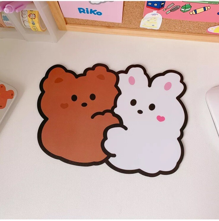 Kawaii Cup Mat, Home Game Mouse Pad Animal Computer Laptop,4 Pieces Per Order .