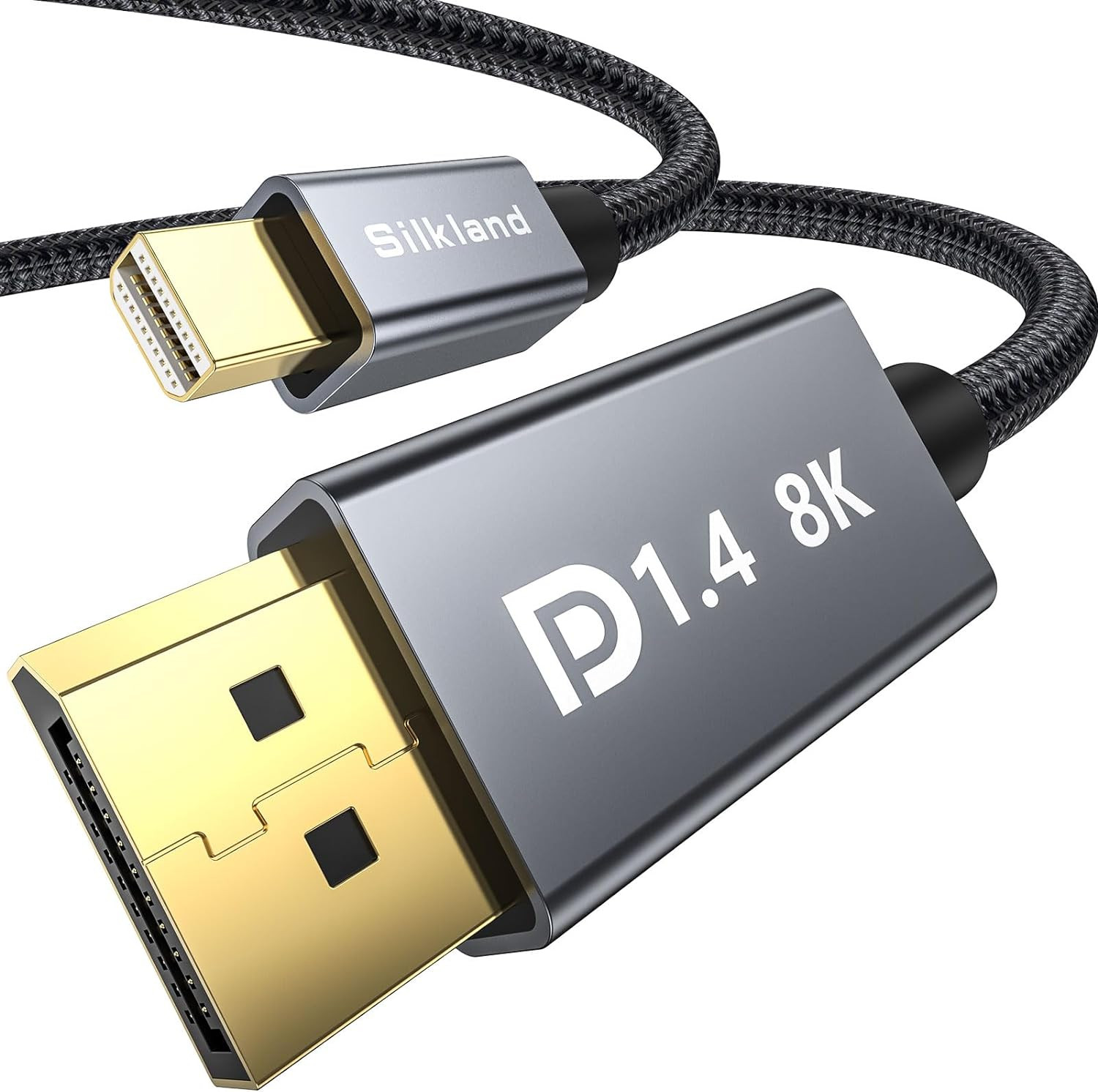 8K Mini Displayport to Displayport 1.4 Cable, [8K@60Hz, 4K@144Hz