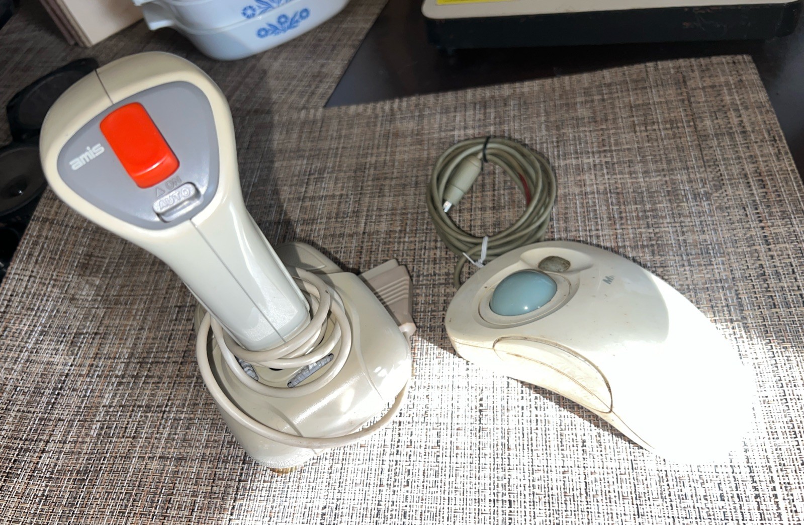 Microsoft IntelliMouse TrackBall Mouse Serial Or PS/2 & AMIS Reveal Joystick