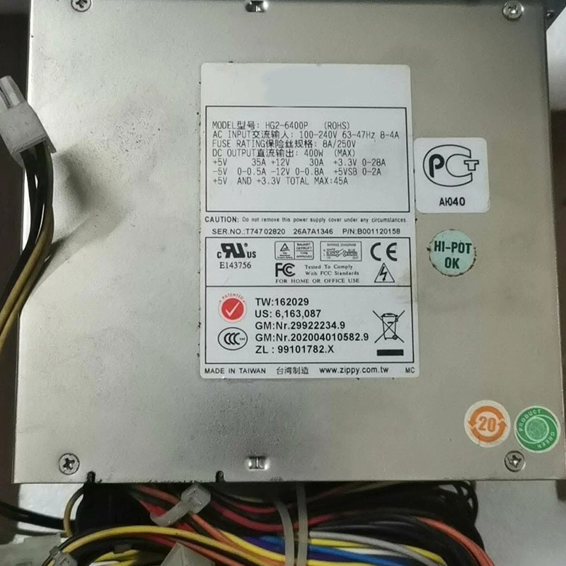 Used For HG2-6400P HG26400P 400W Workstation Power Supply