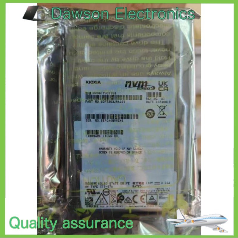 New KIOXIA CD8P-R CD8 7.68TB NVME 2.5" SSD U.2 PCIe 5.0 X4 KCD81PUG7T68