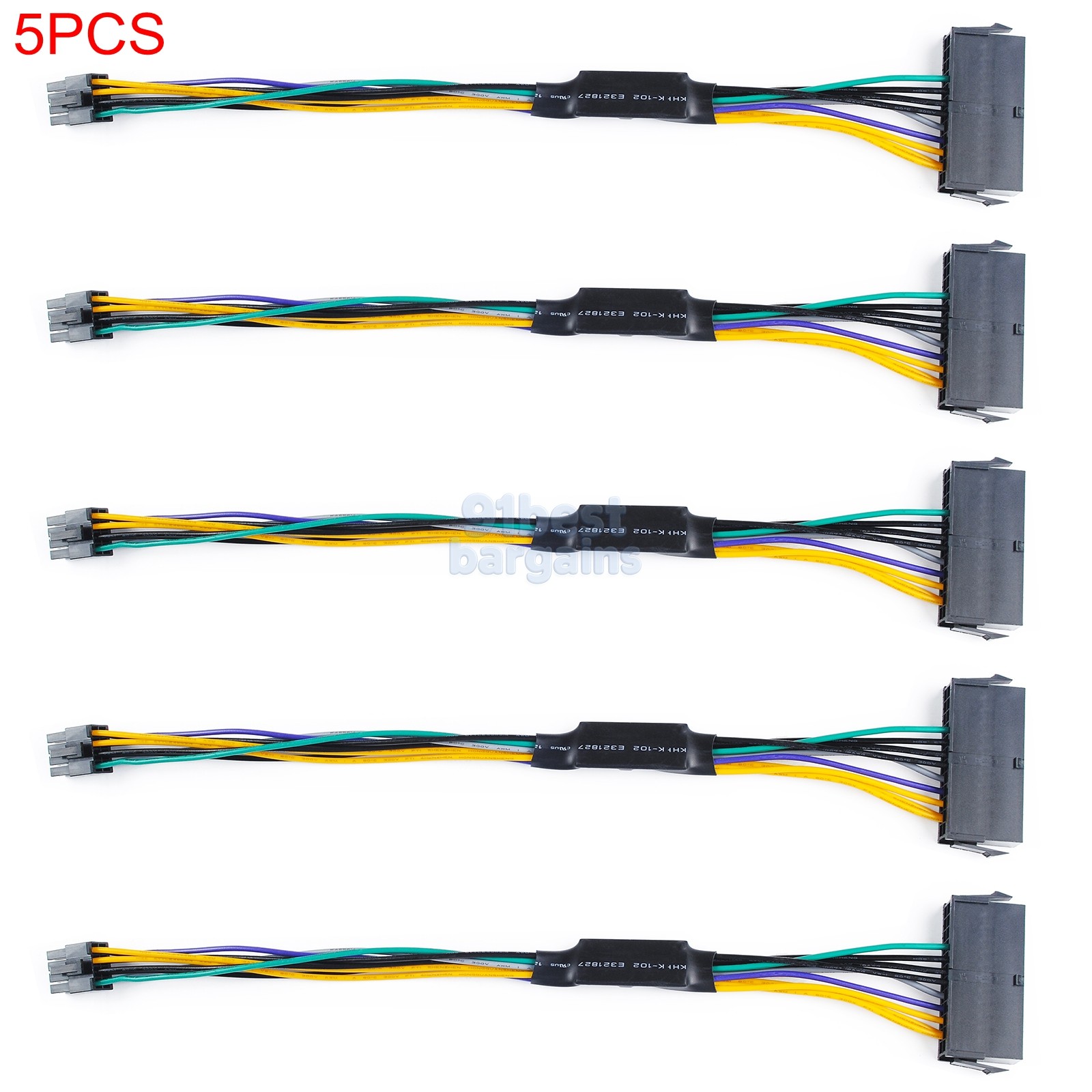 For Dell Optiplex Computers24-Pin to 8-Pin 18AWG ATX Power Supply Adapter Cable