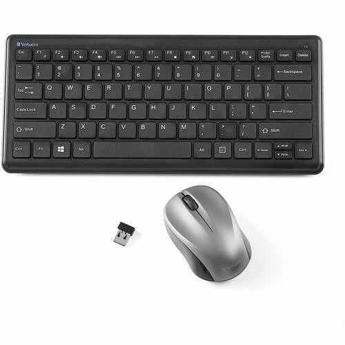 Verbatim Silent Wireless Compact Keyboard and Mouse 70739