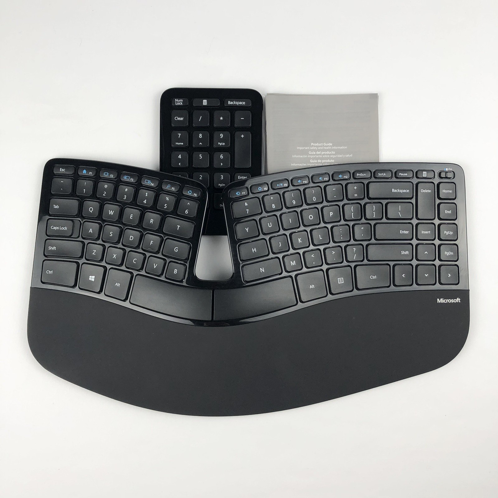 Microsoft Sculpt Ergonomic Wireless Keyboard 1559 w/Num Pad [No Dongle]