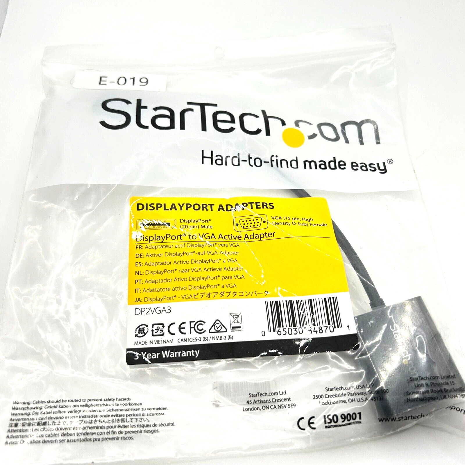 StarTech Mini DisplayPort to VGA Adapter