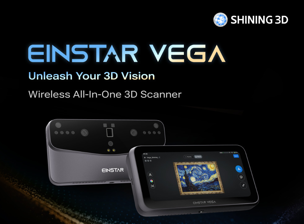 Einstar VEGA 3D Scanner Titanium Gray | Wireless All-In-One + Turntable