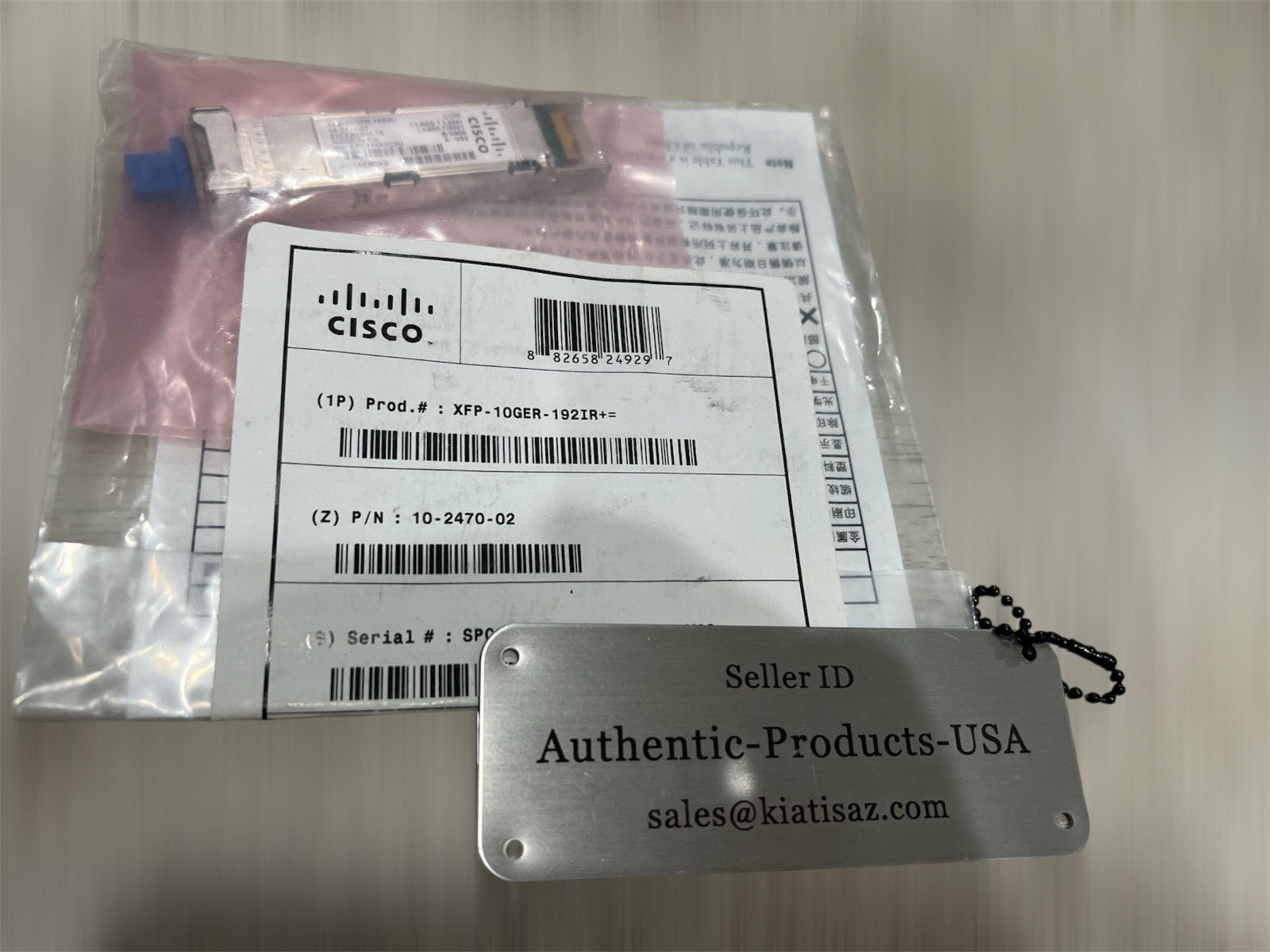 NEW SEALED Original Cisco XFP-10GER-192IR+= XFP 10G 40KM Transceiver Module