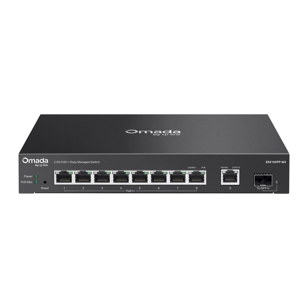 TP Link ES210XPP-M2 8-Port 2.5G Managed Switch w/ 10G Uplink