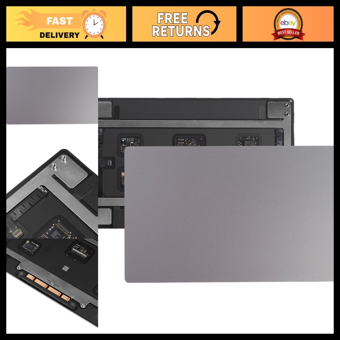 Trackpad Replacement for MacBook Pro Retina 15" A1707 A1990 Touchpad Space Gray