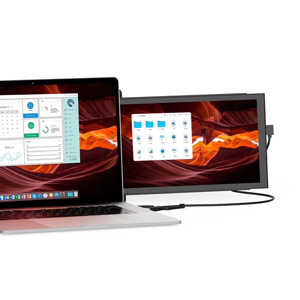 Mobile Pixels Duex Lite Grey  12.5" Portable Monitor