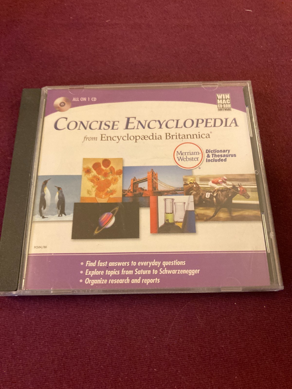 Concise Encyclopedia from Encyclopedia Britannica (CD-ROM, 2004) Win / Mac