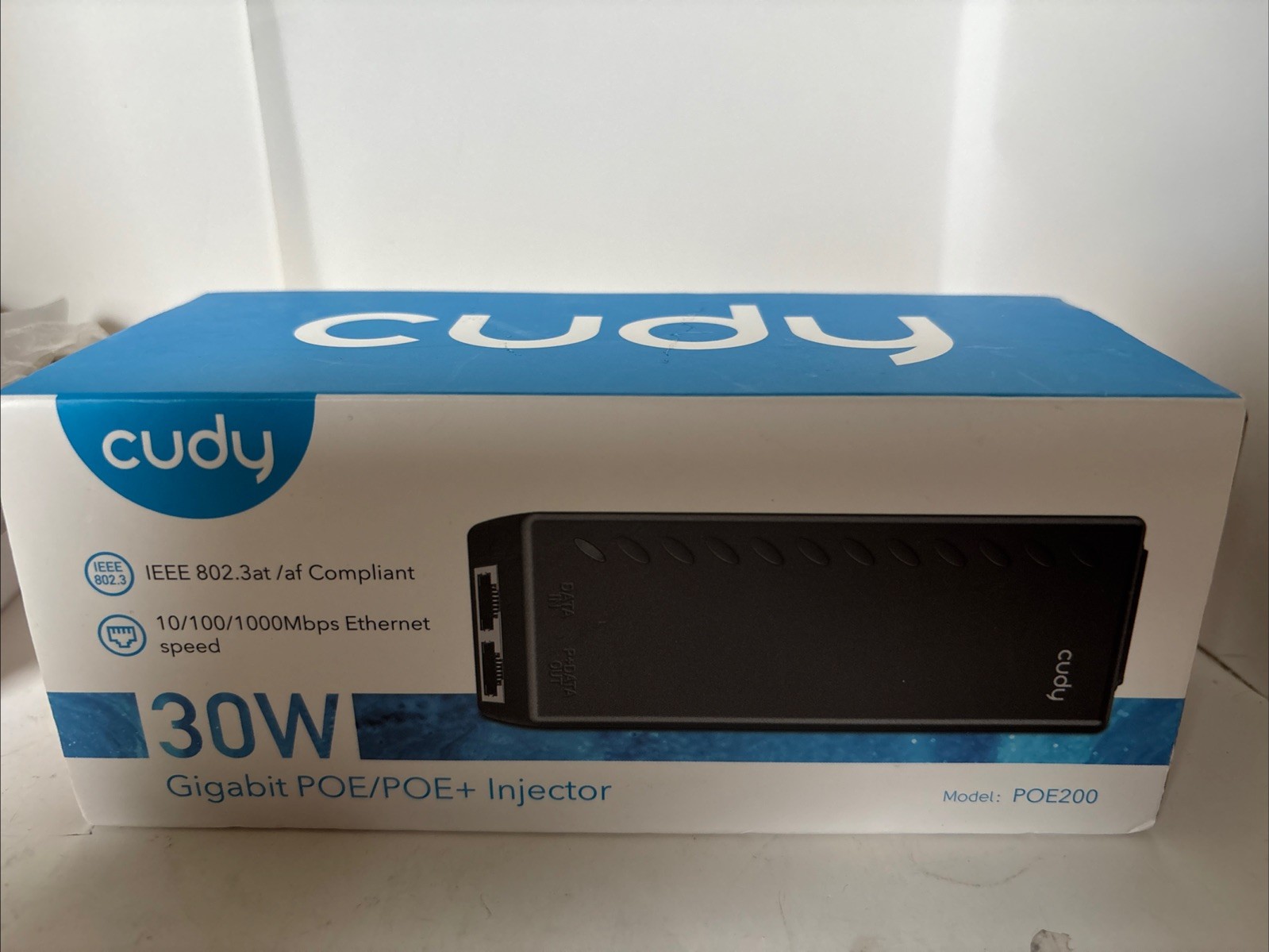 Cudy POE200 30W Gigabit Poe Injector Adapter 10/100/1000Mbps RJ-45 New Openbox