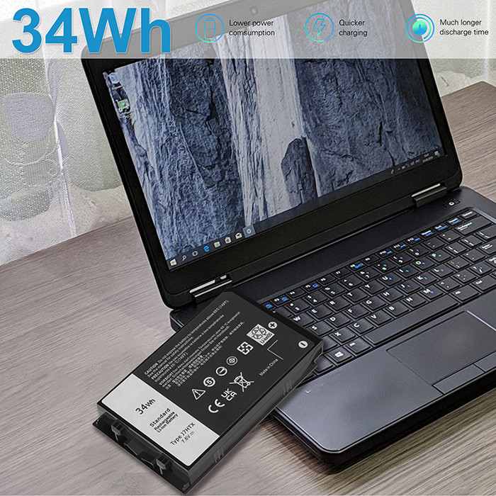 🧡LOT J7HTX BATTERY FOR DELL Latitude 7212 7220 Rugged Tablet 2JT70 FH8RW 34WH