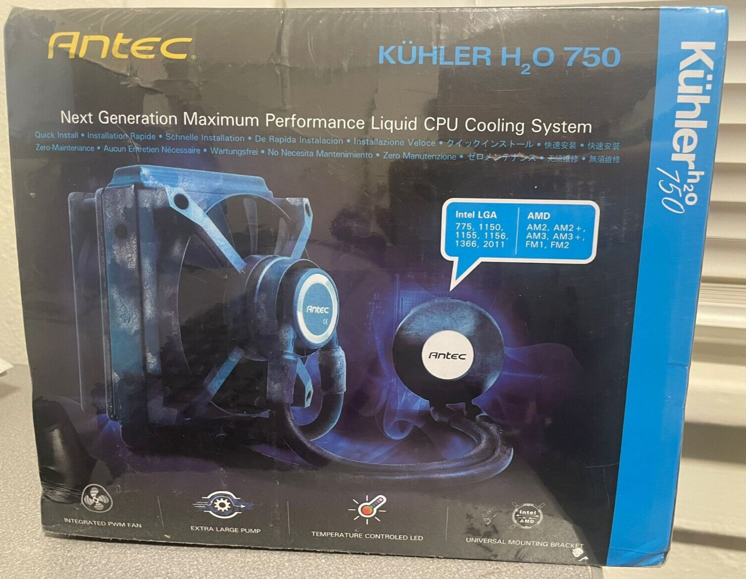Antec KUHLER H2O 750 Next Generation Maximum Performance Liquid CPU Cooling Syst