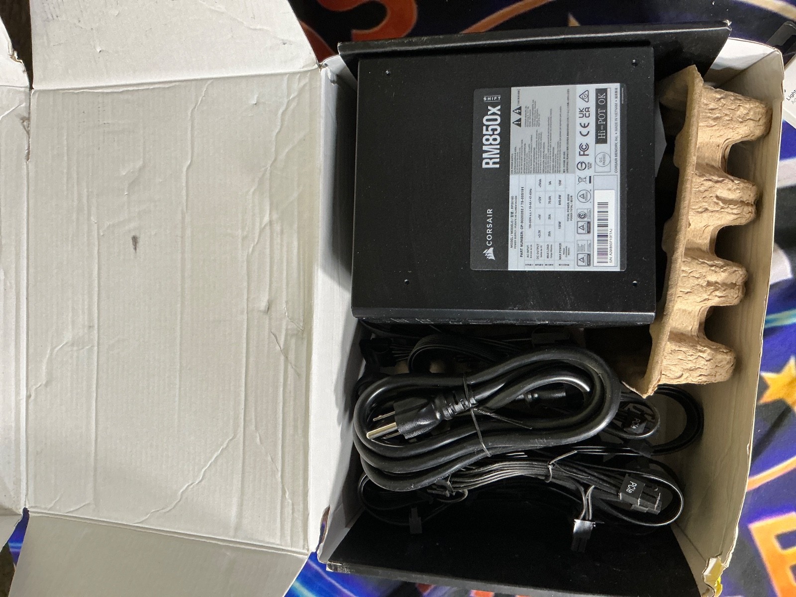 Corsair RMX Series (2021), RM850x, Fully Modular Power Supply *OPEN BOX