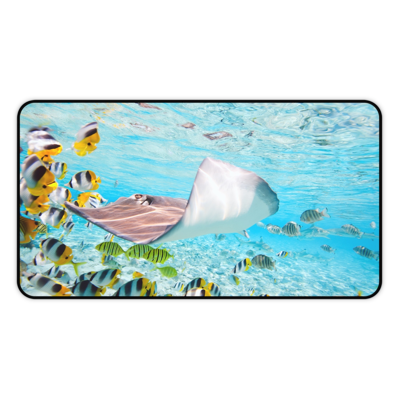 Tropical fish Desk Pad Protector, Desk Mat, Laptop Desk Pad, Computer Desk Mat