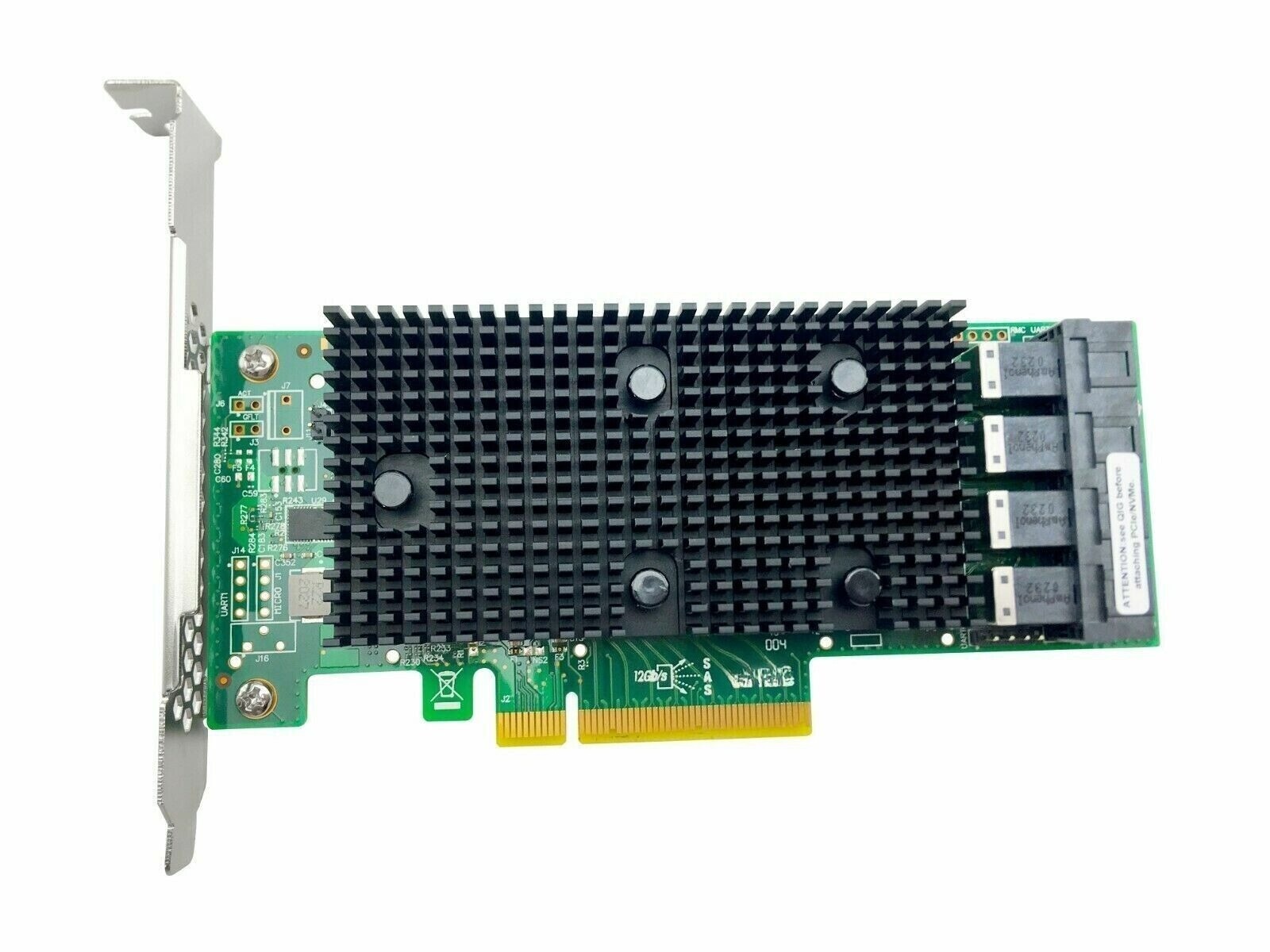 fit for LSI 9400-16i SATA/SAS HBA 12 Gbps PCIe 16 Port Support NVME HDD IT Mode