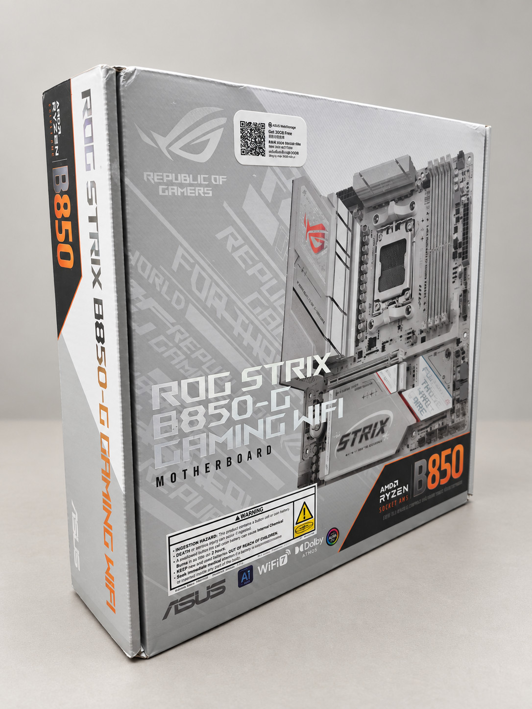 ASUS ROG Strix B850-G Gaming WiFi AM5 B850 mATX DDR5 WiFi 7 Factory Sealed