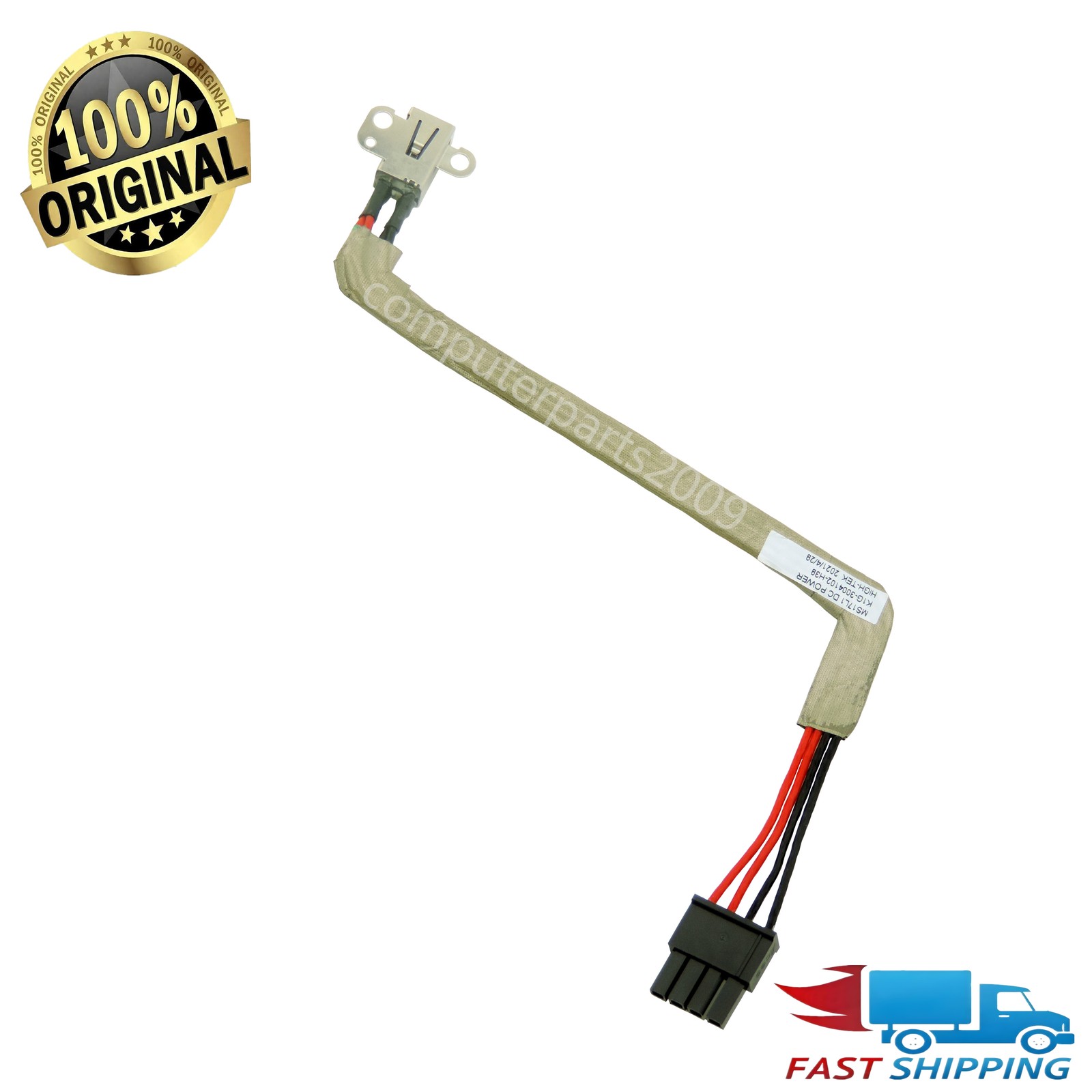 Original DC IN Power jack cable For MSI Pulse GL76 11UEK charging port connector