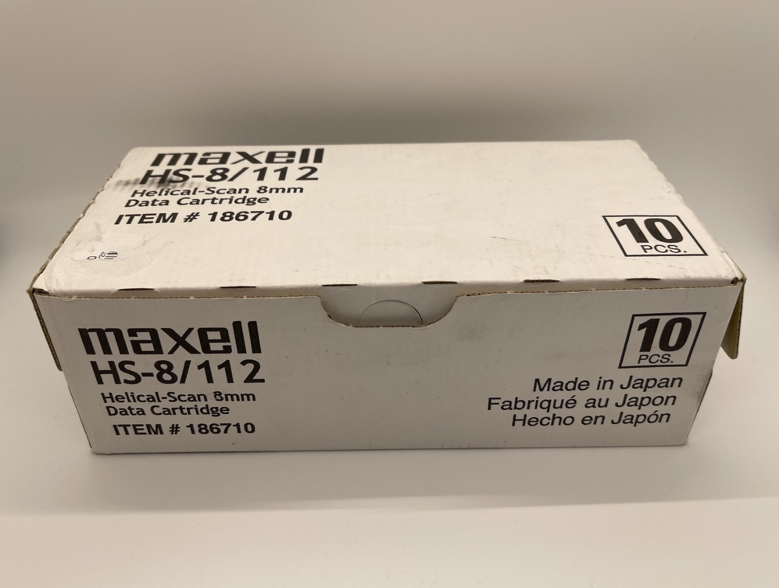 Maxell HS-8/112 Helical Scan 8mm Data Cartridges 2.5 GB Pack of 10 NOS