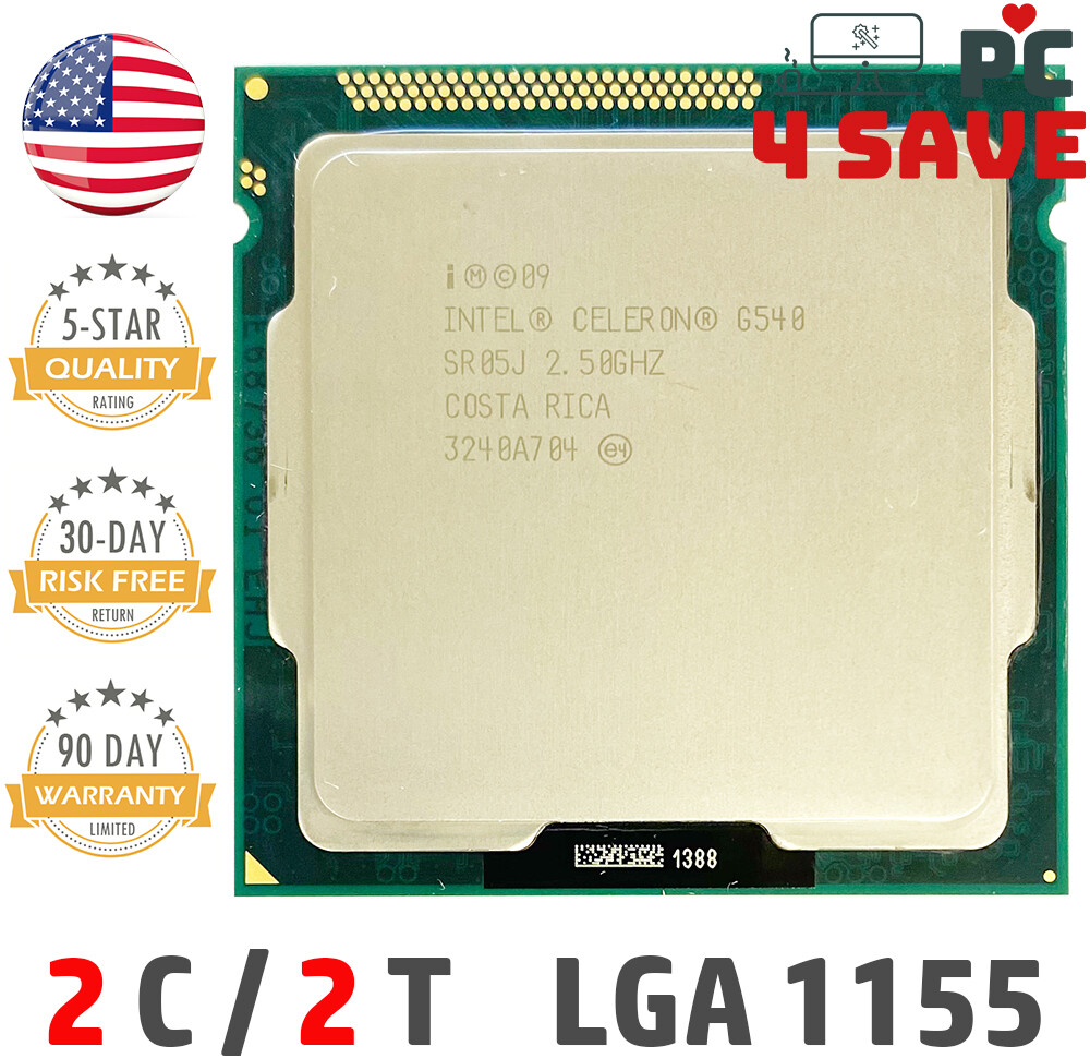 Intel Celeron Dual-Core G540 SR05J 2.50GHz 2MB LGA 1155 Desktop CPU Coin Mining