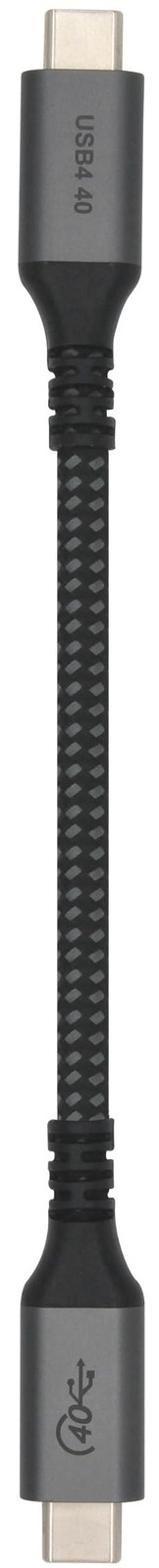 Vebner 6-Inch Extra Short USB4 Cable - 40Gbps Supports 100W 1-Pack, Black