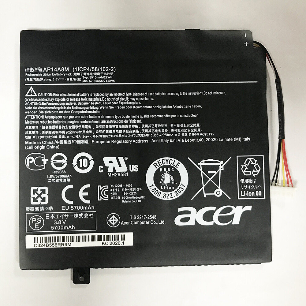 Original AP14A8M Battery for Acer Iconia Tab 10 A3-A20 A3-A20FHD SW5-011 SW5-012