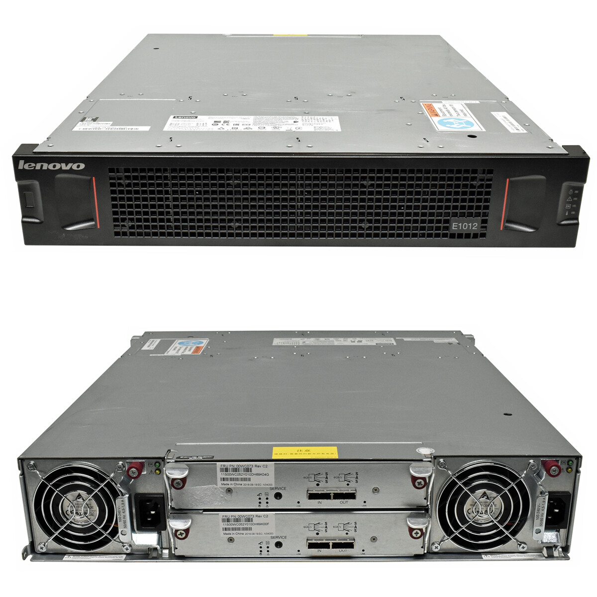 Lenovo Storage Expansion D1012 2U 2x ESM 6Gb/s SAS 12x 3.5 Bay 2x PSU