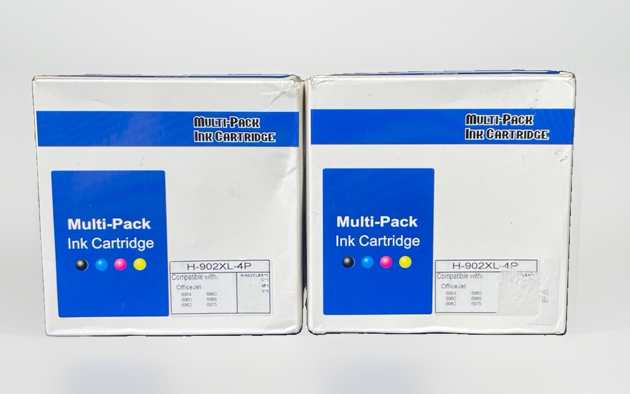New Sealed 4 Pack New 920XL Ink Combo Fits HP Officejet Black & Color 2 Packs