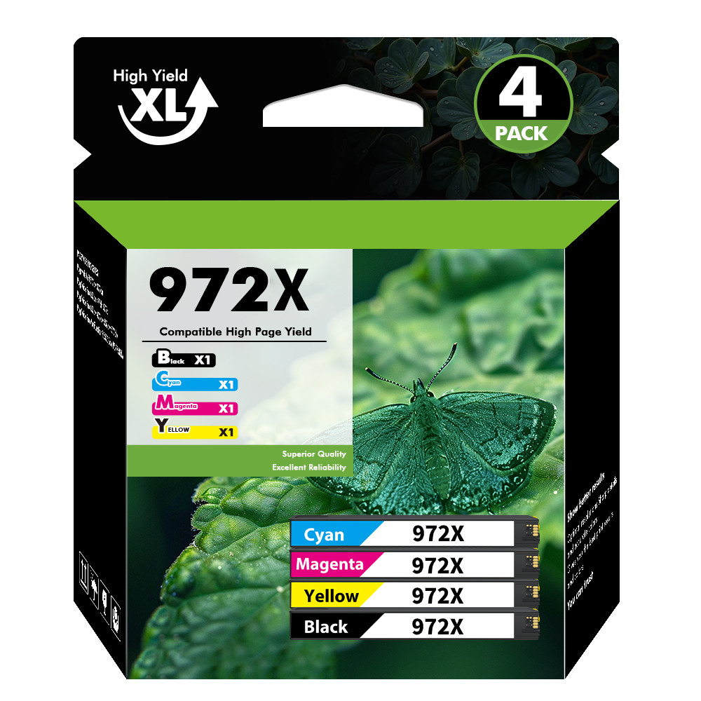 972X 972XL Ink Cartridge For HP PageWide Pro 477dn 452dn 577z 552dw P55250dw 4PK