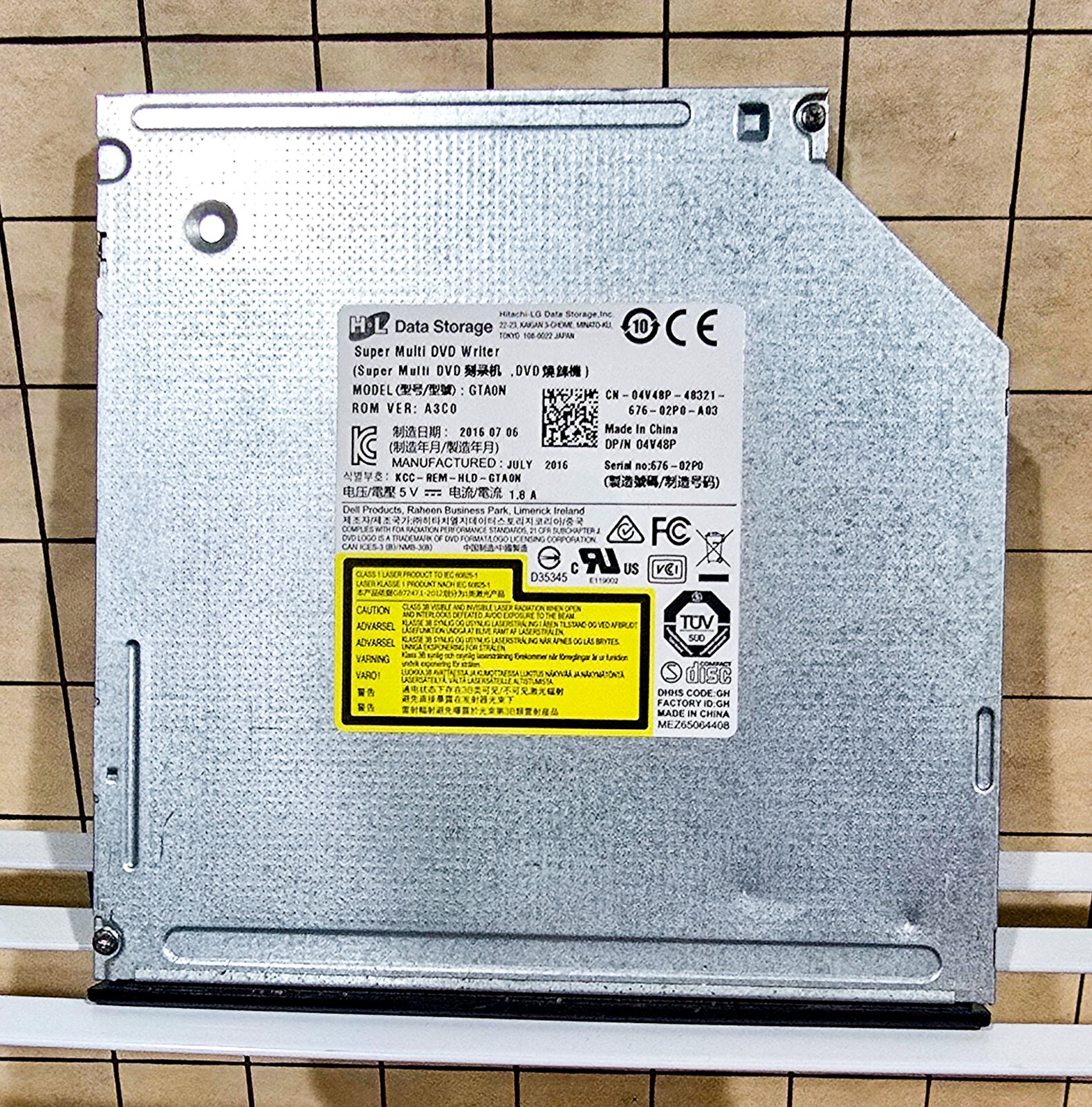 HL Data Storage GTA0N Super Multi DVD RW Drive SATA Laptop Optical Tested/Works