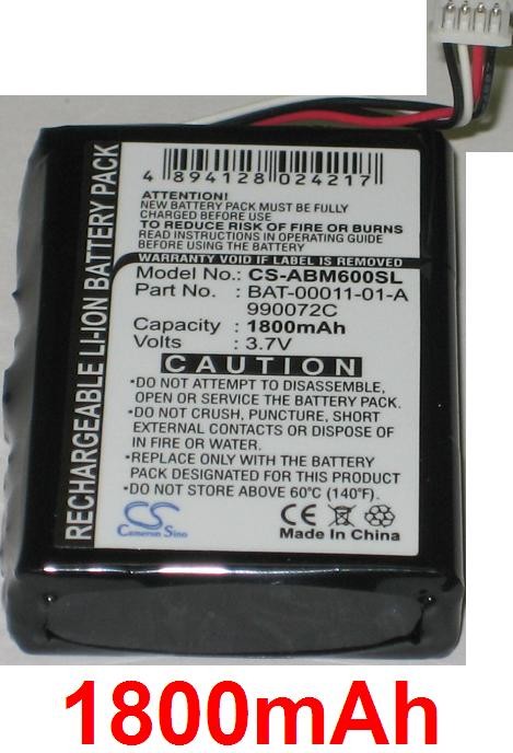Batterie 1800mAh For Adaptec 2218300-R, 4800SAS, 4805SAS, Abm-600