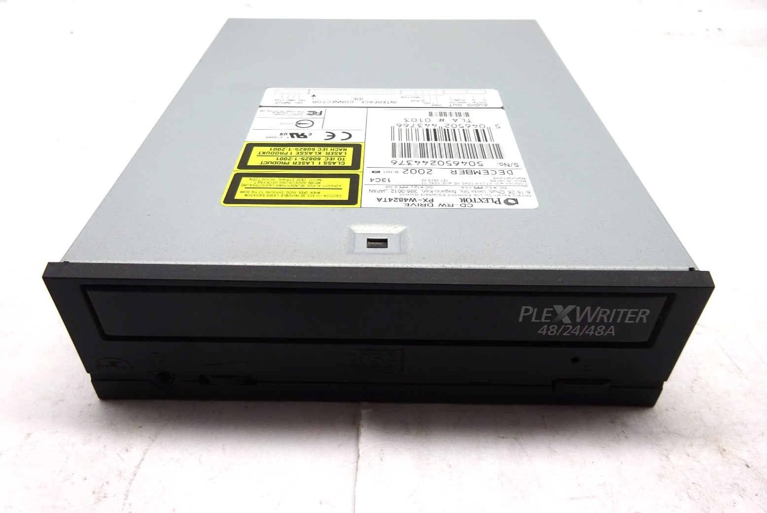 PLEXTOR *PX-W4824TA* 5.25"INTERNAL*VINTAGE RETRO*CD-RW DRIVE IDE DRIVE #LW2012