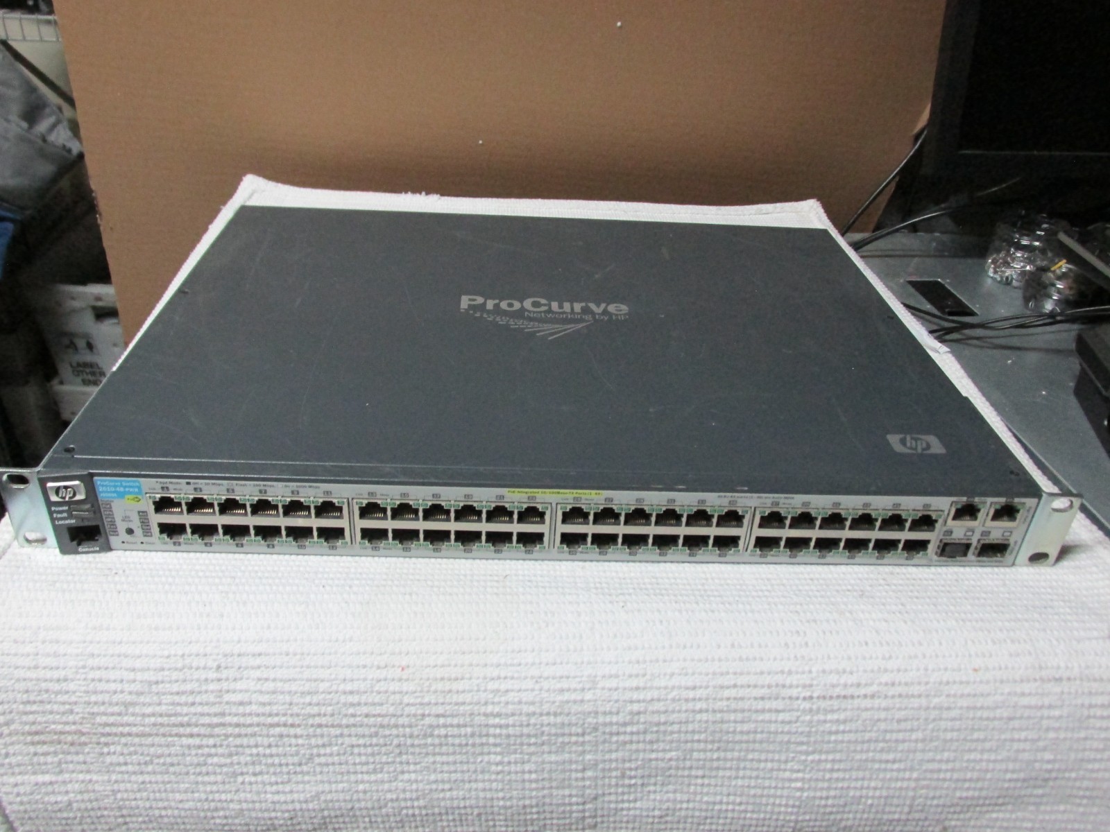 HP 2610-48-PWR J9089A 48-Port Fast Ethernet Managed PoE Switch