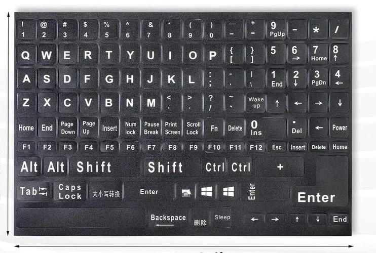 1x Universal English Keyboard Stickers Replacement Letters Computer Laptop PC