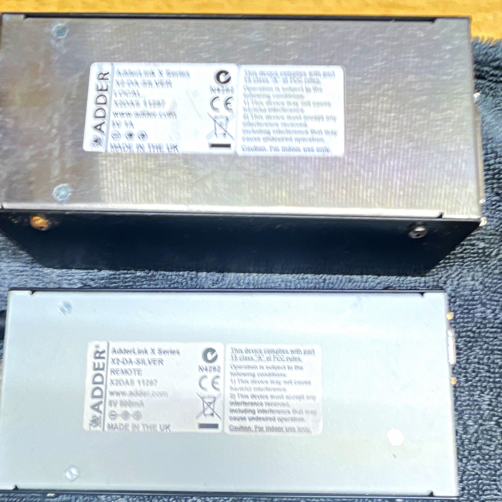 Adder AdderLink X2DA Silver Dual Access KVM Extender Set VGA PS/2 RJ-45